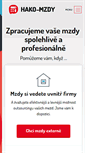 Mobile Screenshot of hako-mzdy.cz
