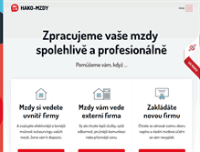 Tablet Screenshot of hako-mzdy.cz